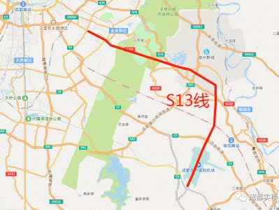 成都s13线地铁线路图 独家!成都市域铁路S13线详细站点规划