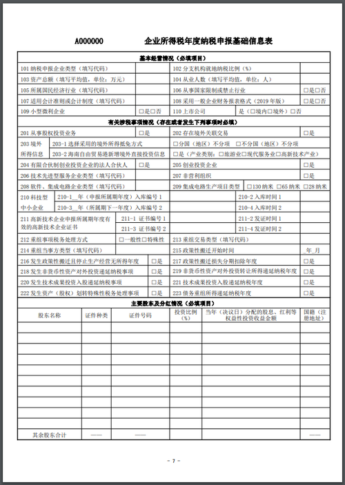 企业所得税申报表电子版(企业所得税申报表模板)  第1张