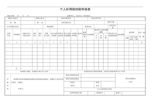 个人所得税单(个人所得税单位承担会计分录)  第1张