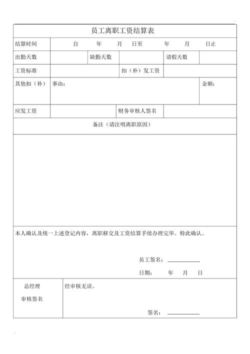 员工离职工资结算规定,劳动法离职工资结算时间规定  第1张