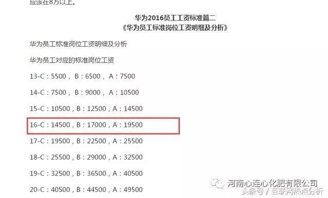 华为16a工资多少,华为普通员工工资多少  第1张