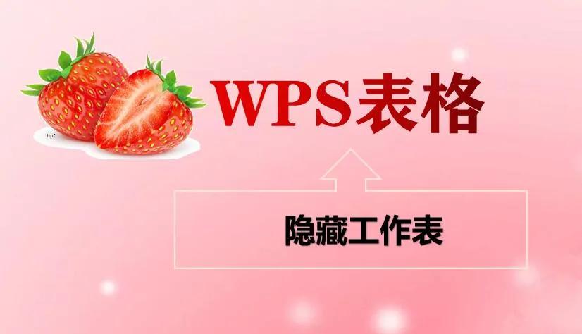 (wps表格隐藏功能在哪里设置)「wps表格」隐藏工作表  第1张