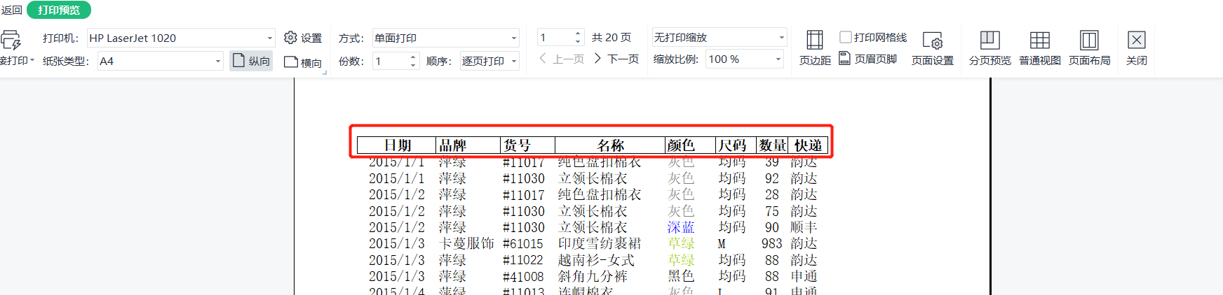 (wps顶端标题行怎么设置)WPS系列课程之——如何设置打印标题、页眉和页脚  第1张