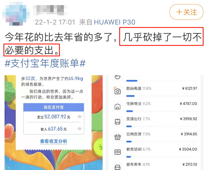 支付宝和微信的年度账单都来了，看看你2021年都花了多少钱(微信年度账单)  第31张