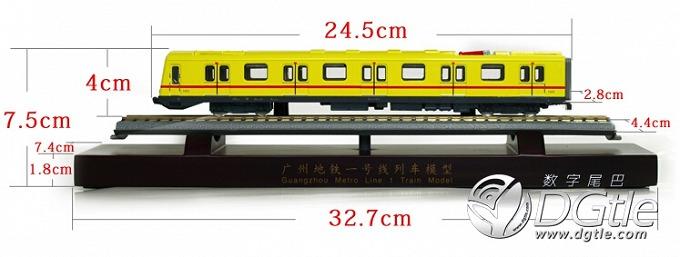 地铁模型 广州地铁 20 周年纪念 -- 1号线列车 1:100 模型  第30张