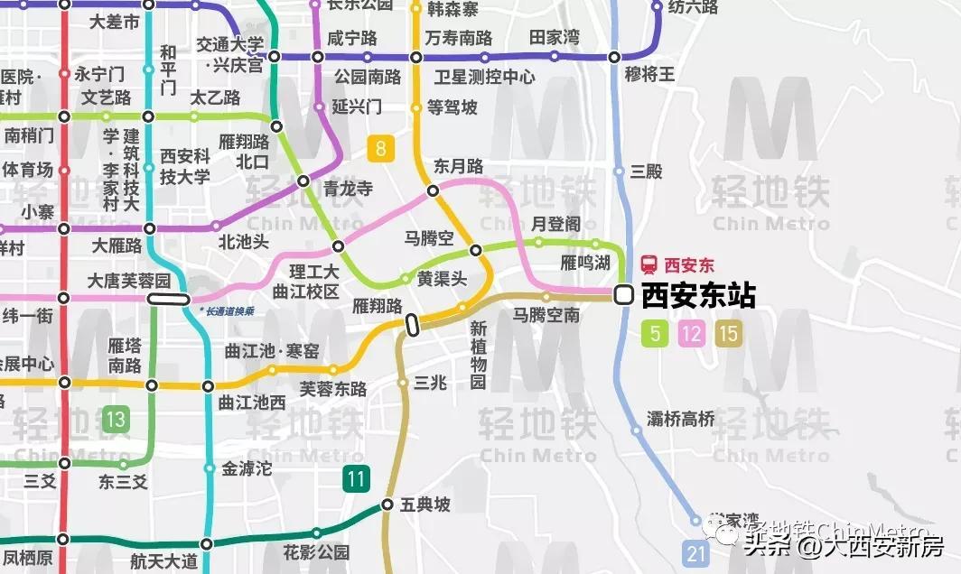 (西安地铁线路)西安地铁远期规划线路图曝光  第4张