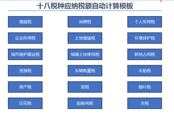 (深圳扣税2022计算器)2022年最新18个税种税率表，附18个税种应纳税额计算器，实用  第4张