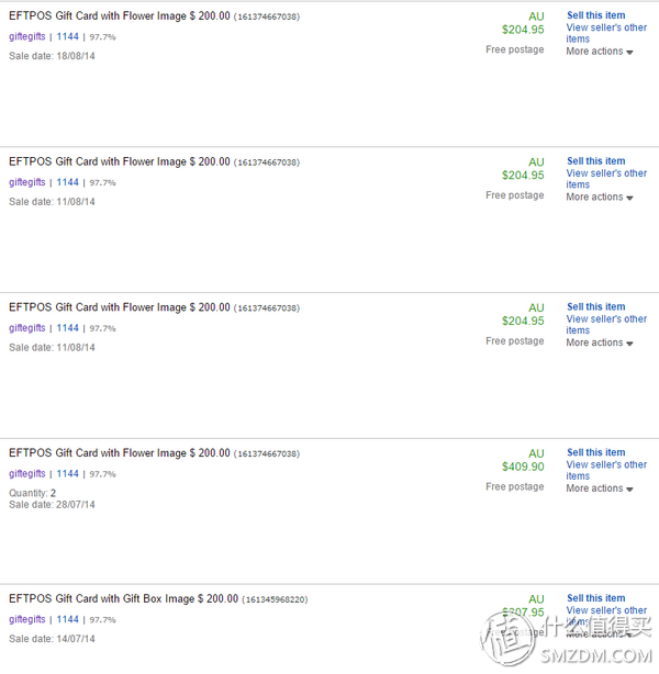 薅ebay的羊毛:EFTPOS 澳洲银联 预付费卡(银联购物卡)  第3张