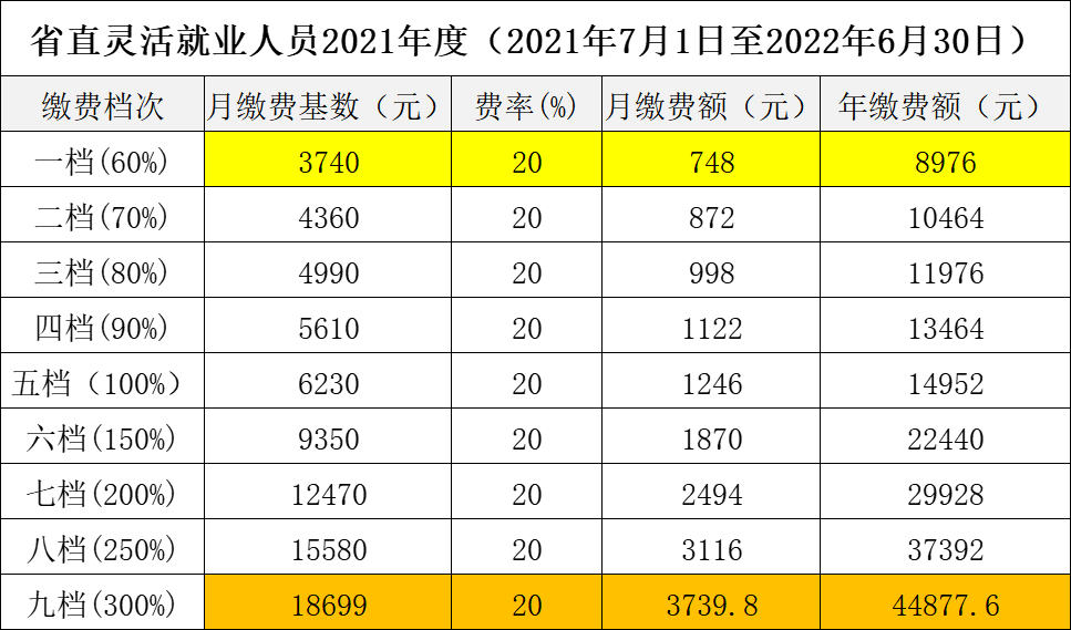 (2022年社保每个月要交多少钱)湖北公布2022年社会保险缴费基数:标准是多少，每月要交多少钱?  第5张