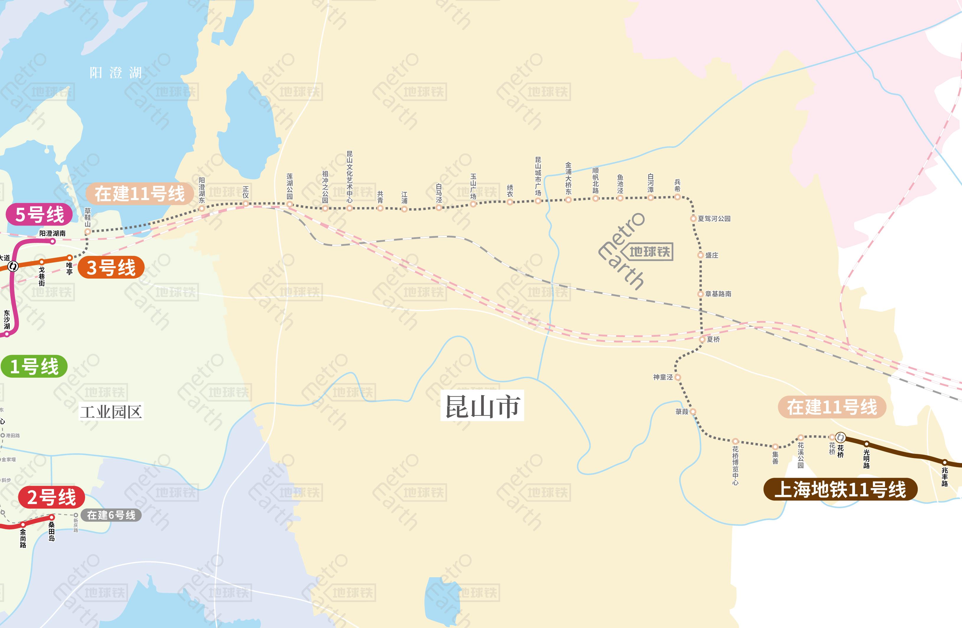 苏州地铁线路 苏州轨道交通运营(在建)线路图，苏州地铁线路图  第11张
