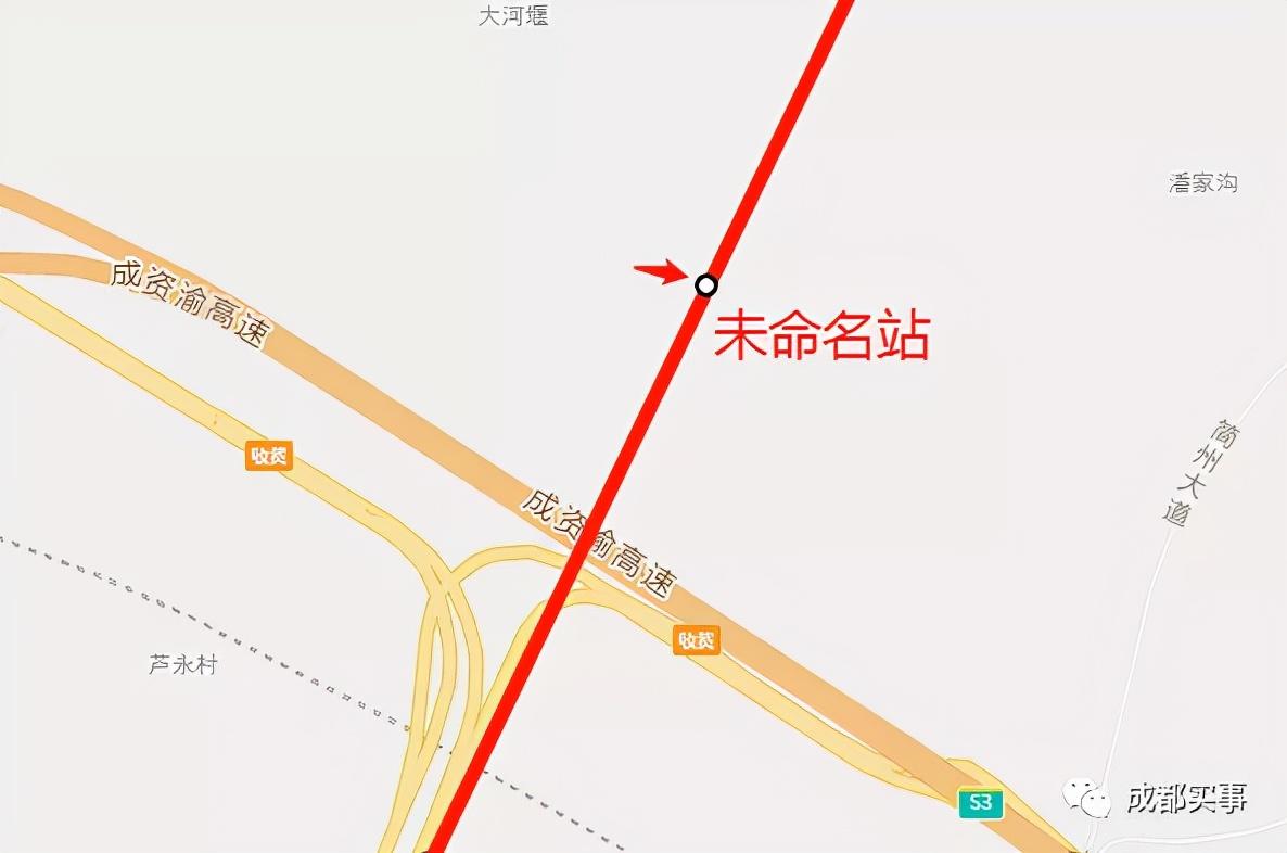 成都s13线地铁线路图 独家!成都市域铁路S13线详细站点规划  第11张