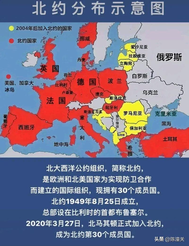 (北约有哪些国家组成)“北约”何时成立?包括哪些国家?有军队吗?总部在哪?有美国吗  第3张