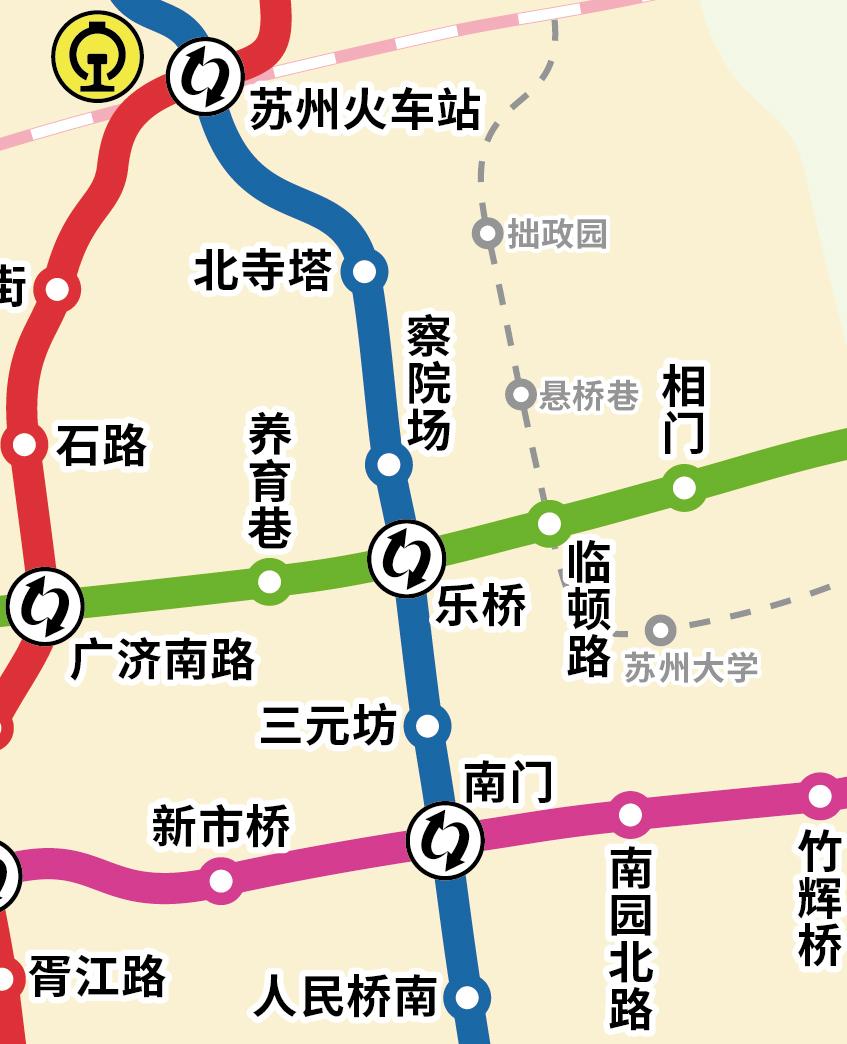 苏州地铁线路 苏州轨道交通运营(在建)线路图，苏州地铁线路图  第7张
