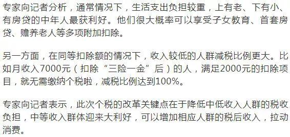 (7000工资扣多少税)好消息，月收入7000也无需缴纳个税?快来了解专项附加扣除政策!  第7张