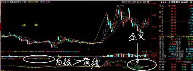 (黄白线)股市MACD指标实战操作:黄线、白线的妙用!  第1张