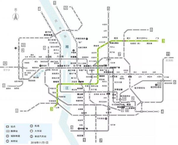 (长沙地铁3号线所有站点)最新最全!长沙地铁3号线站内情况揭秘!出入口、南延线站点位置曝光  第3张