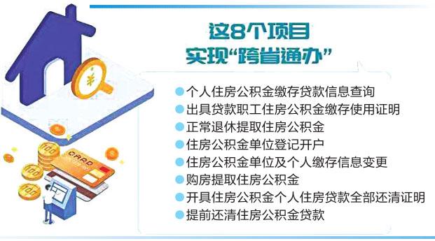 「公积金可以跨省」告别"折返跑" 这八项住房公积金业务可"跨省通办"  第1张