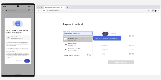 (虚拟信用卡)谷歌I/O大会2022:谷歌推出虚拟信用卡 隐藏你的实体卡号  第1张