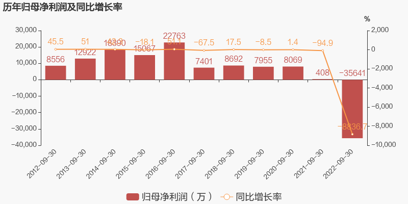 净利润和毛利润 「图解季报」*ST和佳:2022年前三季度归母净利润同比盈转亏，毛利率下降13.5%  第2张