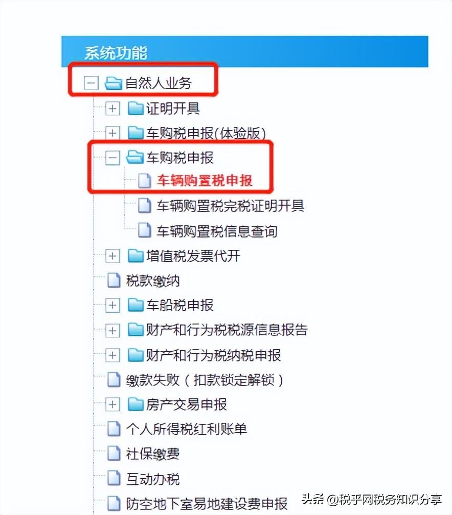 买车交车购税，怎么在电子税务局办理?(车辆购置税怎么交)  第3张