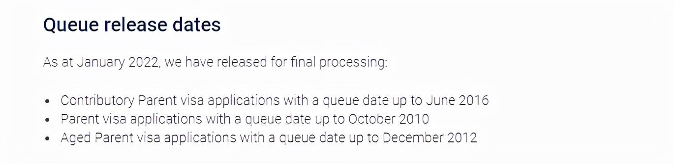 (澳大利亚移民局)澳大利亚移民局公布，截至22年2月20日，各类别签证最新审理时间  第13张